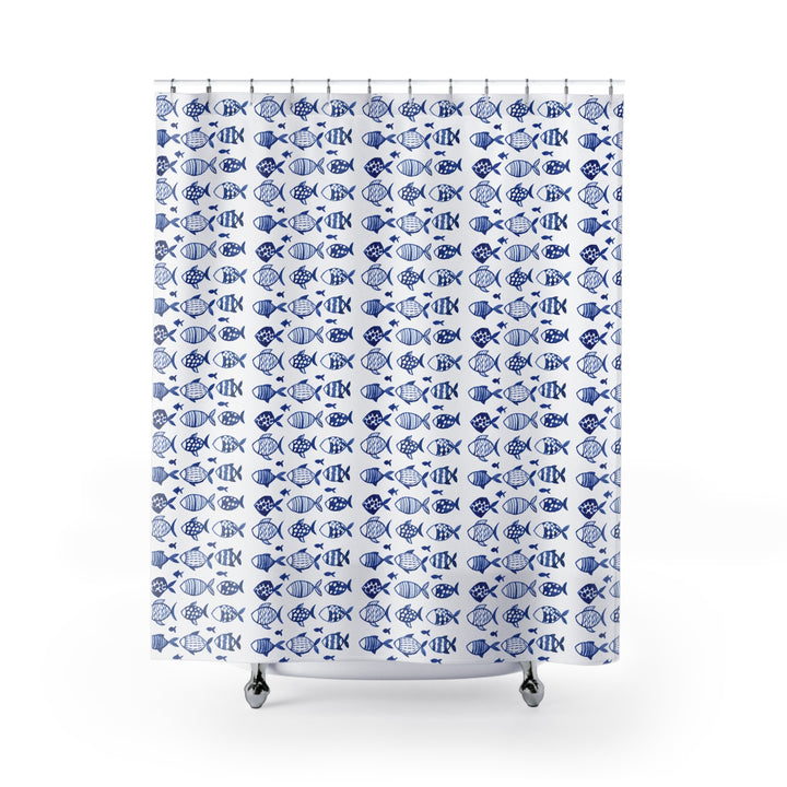 Blue Fish Shower Curtain