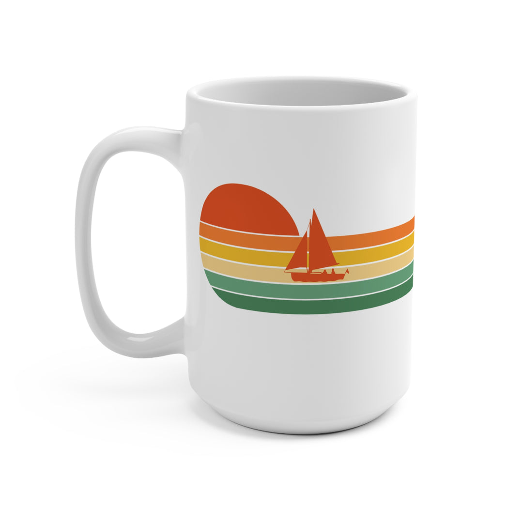 Retro Sailboat_Mug 15oz - bzbuzzbee