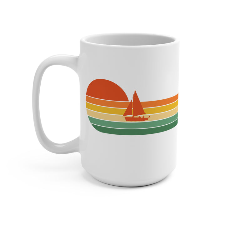 Retro Sailboat_Mug 15oz - bzbuzzbee