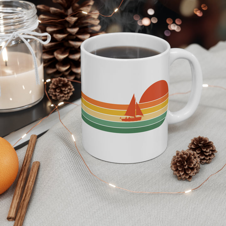 Retro Sailboat Mug - bzbuzzbee