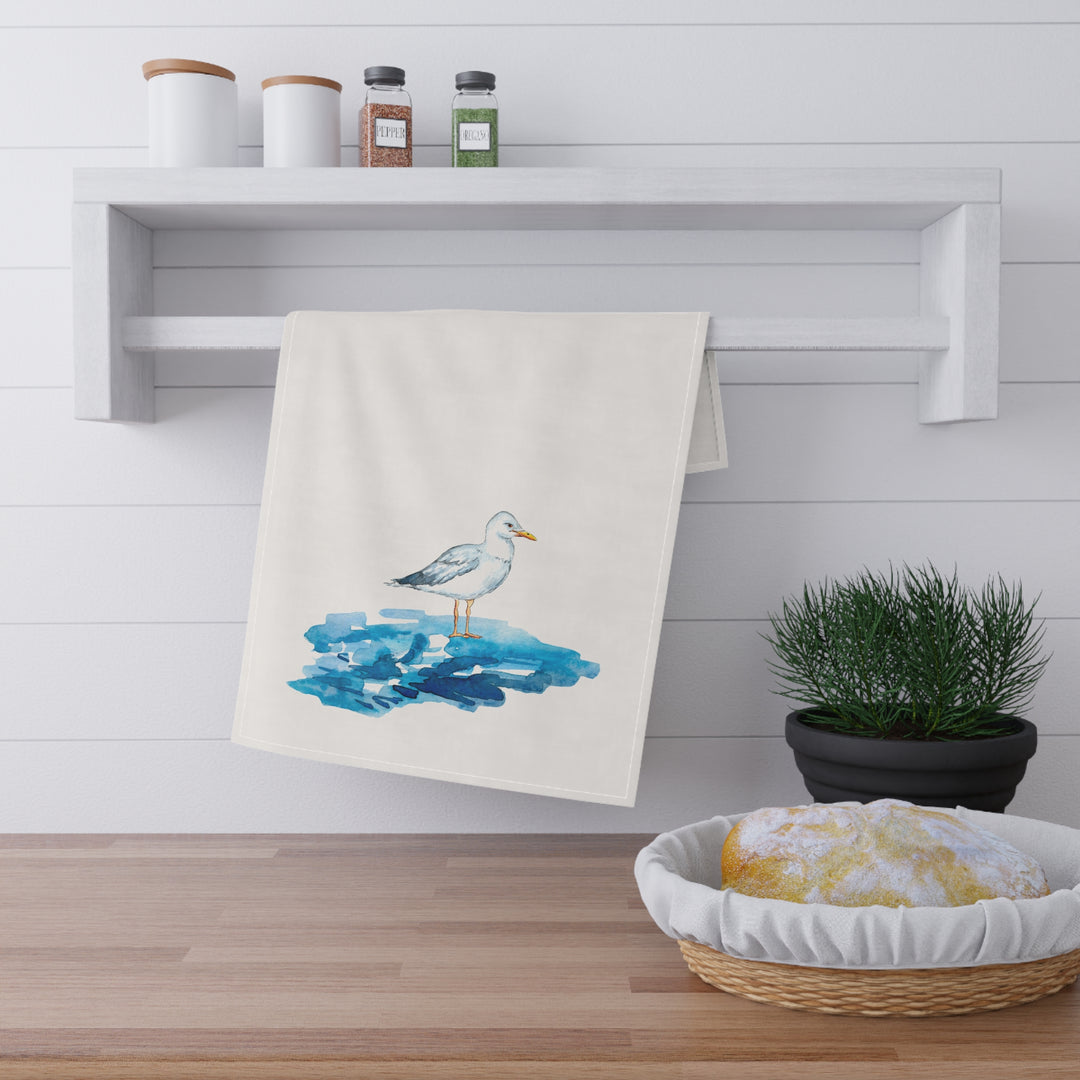 Seagull Sitting Kitchen Towel