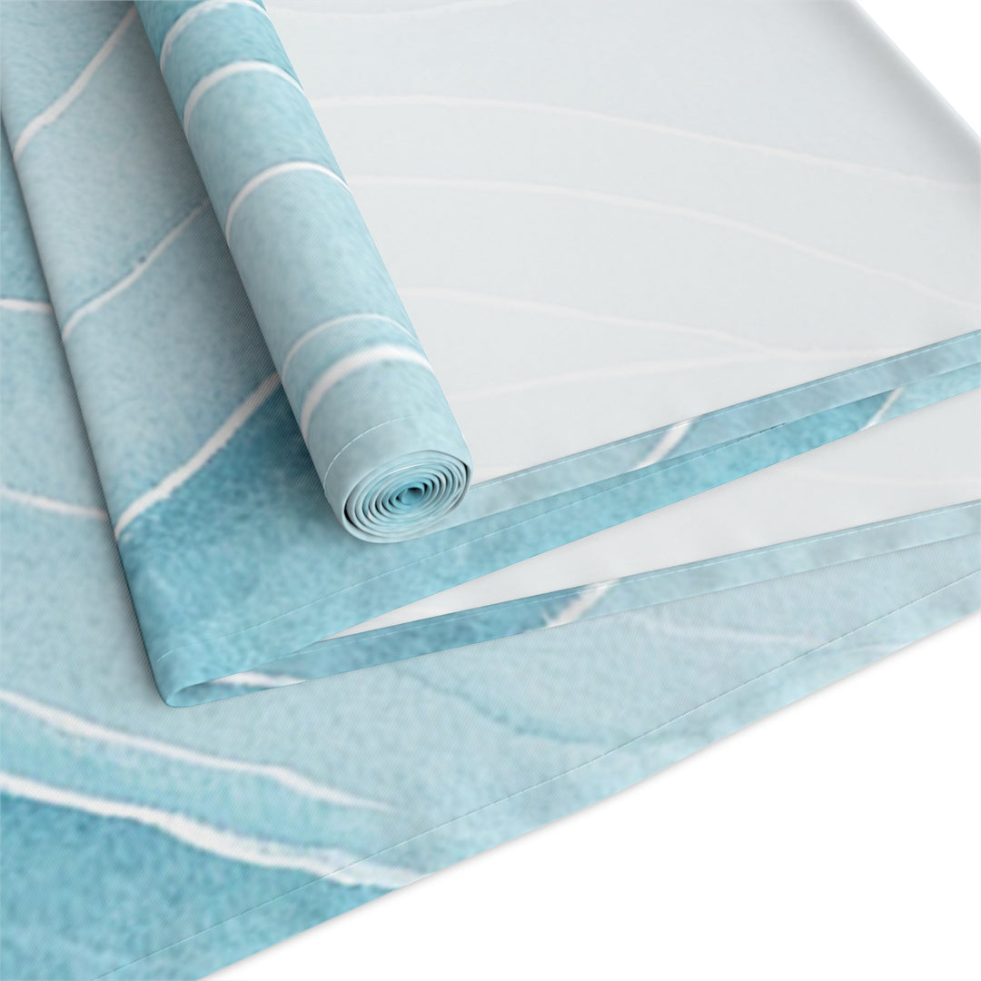 Blue Watercolor Table Runner