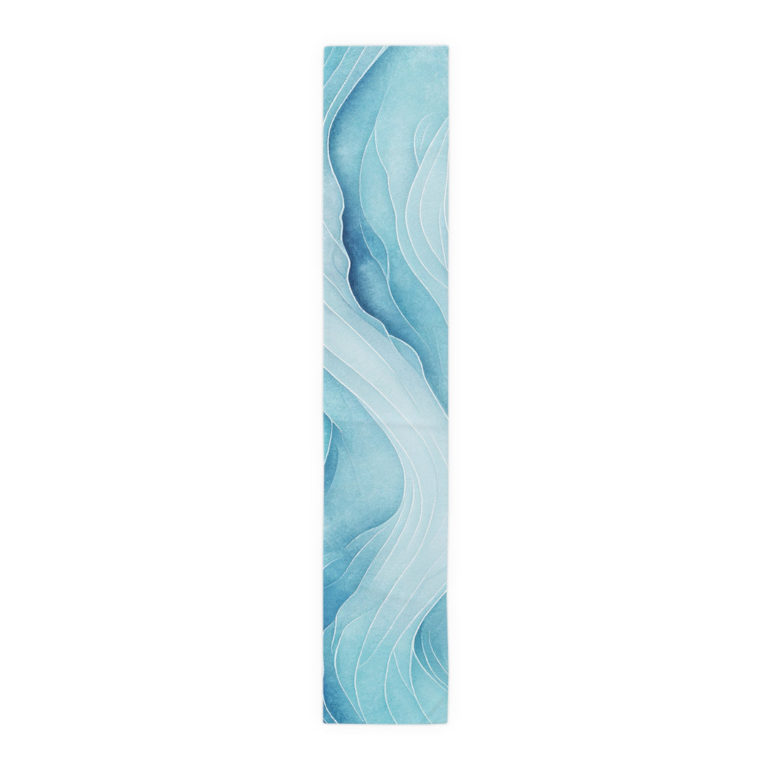 Blue Watercolor Table Runner