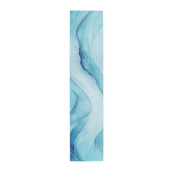 Blue Watercolor Table Runner