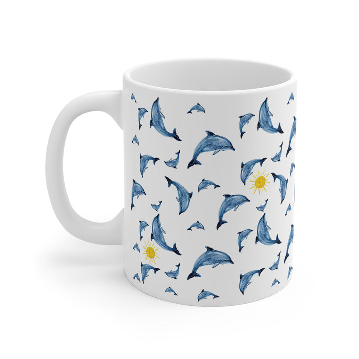 Dolphin and Sun Mug - bzbuzzbee