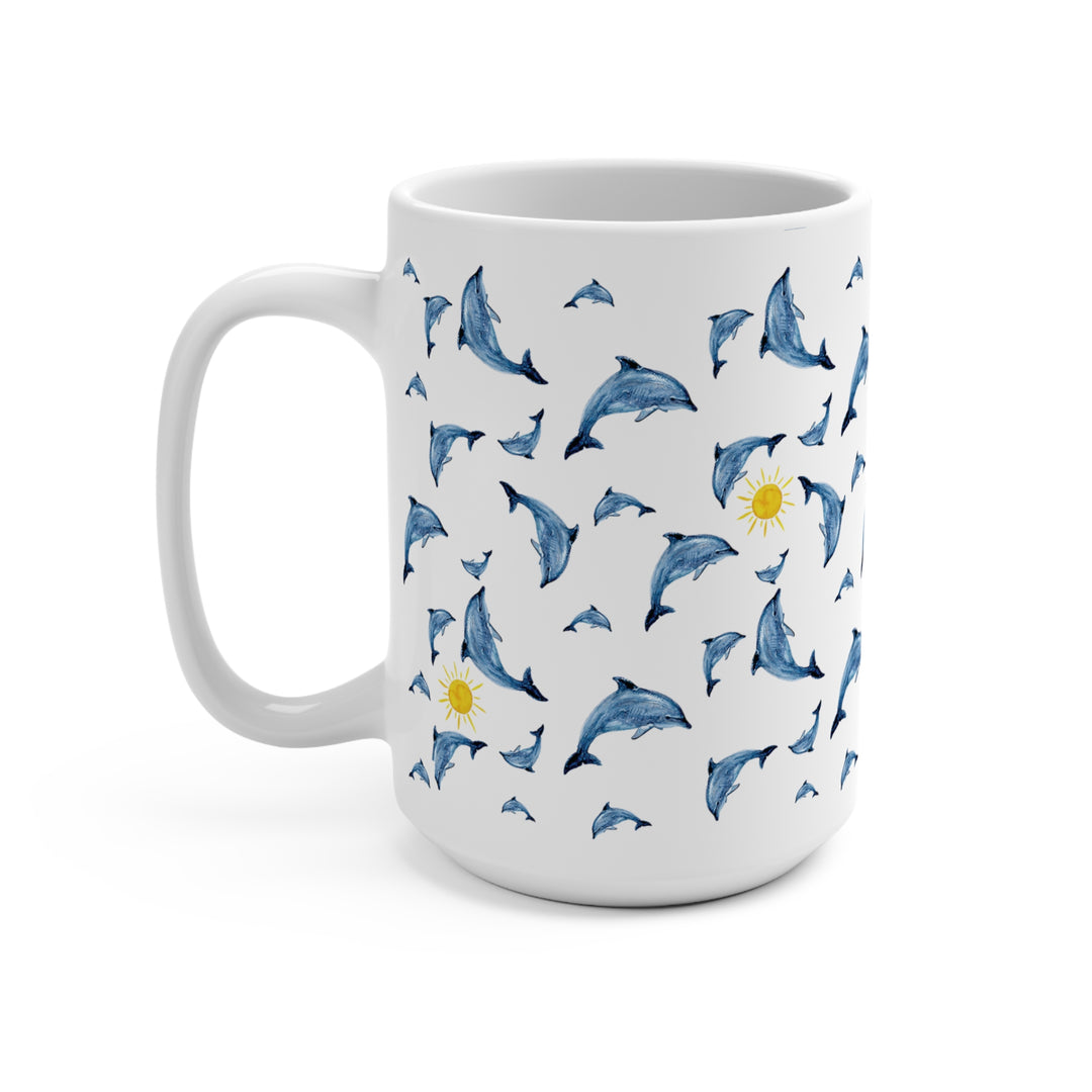 Dolphin and Sun Mug - bzbuzzbee