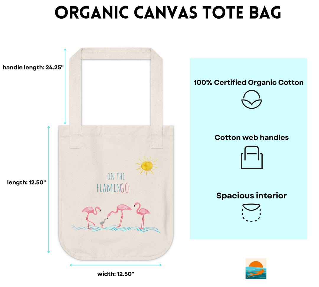 Flamingo Canvas Tote Bag - bzbuzzbee