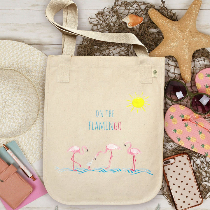 Flamingo Canvas Tote Bag - bzbuzzbee