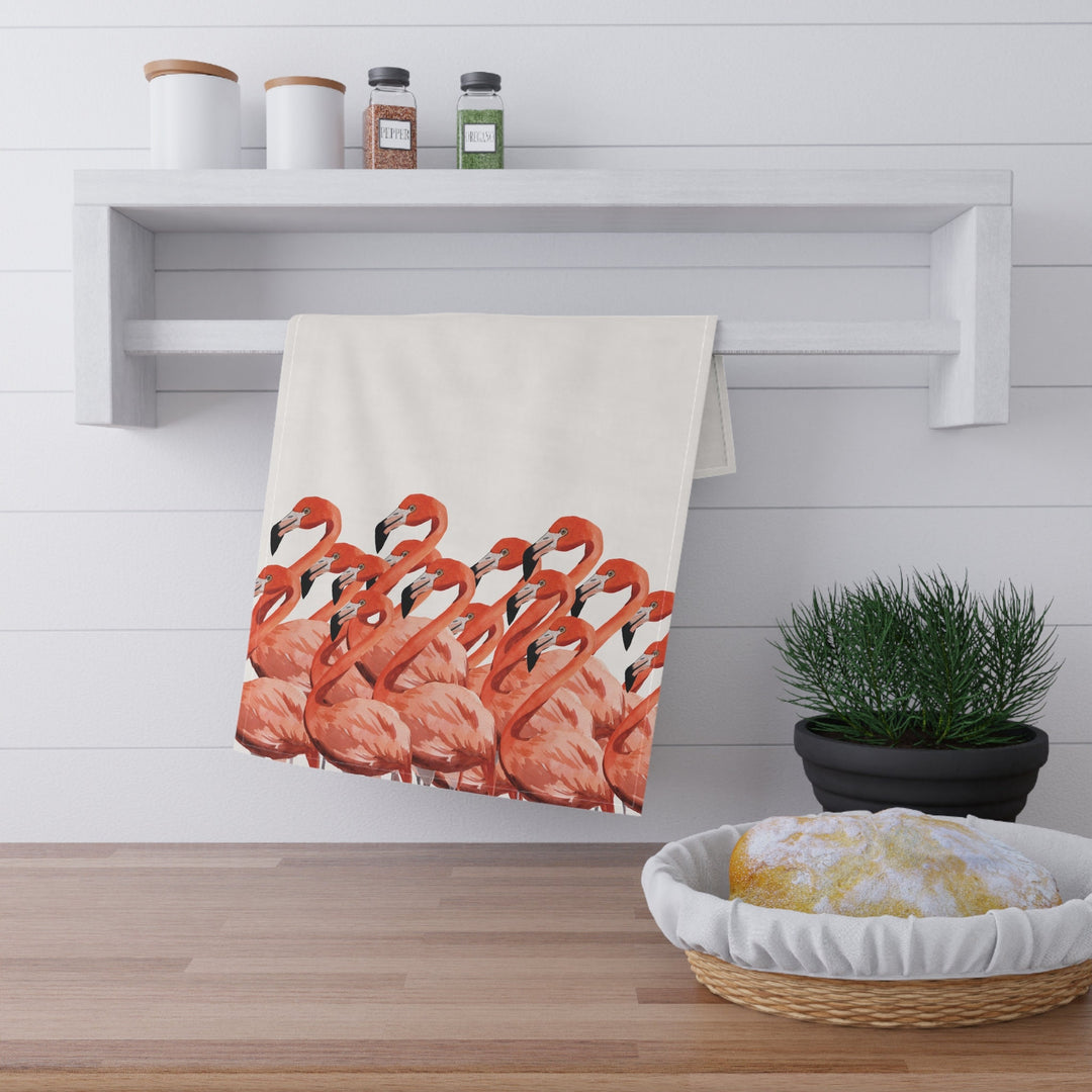 Flamingo Kitchen Tea Towel